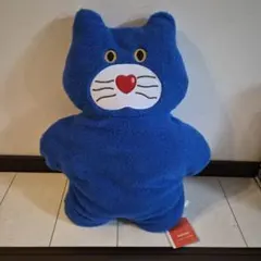 新品　mojojojo ダイカットクッションXL Nicky 青ネコ　ぬいぐるみ
