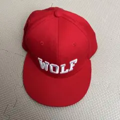赤 WOLF ベースボールキャップ exo