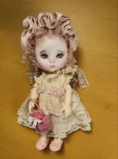★ちびくま工房　アンティークドールになった　シンディちゃん　5センチ ☆ちびくま工房 アンティークドールになった シンディちゃん 5センチ