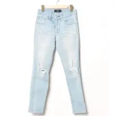 AZUL スキニーデニム ライトブルー S