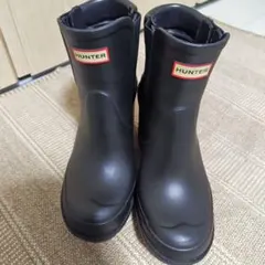 HUNTER ブラック ヒール付き長靴