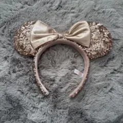 ミッキー型ゴールドカチューシャ