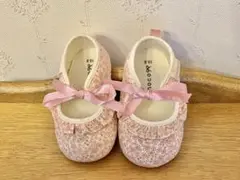 conoco 花柄 ベビーシューズ 女の子 12.5cm