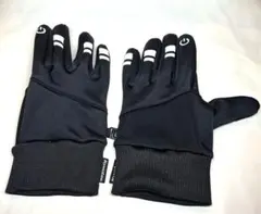 スマホ対応グローブ 自転車用 Lサイズ 手首リブ付　防寒グローブ　E0206mf