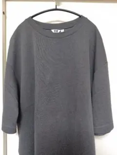 エアリズムコットンオーバーサイズT グレー Tシャツ 3XL　【※傷あり※】