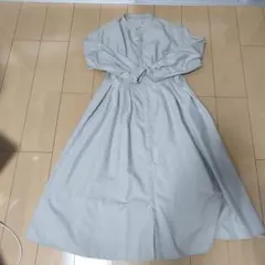 Ropé Picnic グレー ロングシャツワンピース 38