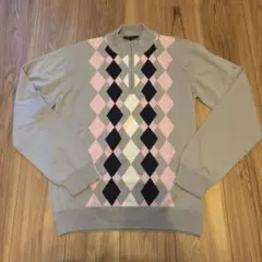 【美品】adidas アディダス ゴルフ ハーフジップセーター L