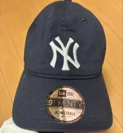 【中古】NEW ERA ニューヨーク・ヤンキース　ネイビー