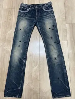 【レア】UnderCover アンダーカバー　刺繍入り　デニム　レディース1のサムネイル