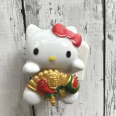 希少縁起物 ハローキティ 陶器 ミニチュア 2005年製非売品正月