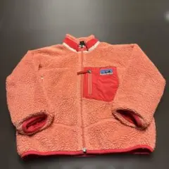 キッズ！patagonia フリースジャケット オレンジ