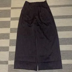 kutir ストライプワイドパンツ