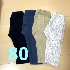 ユニクロレギンス4点セット 80