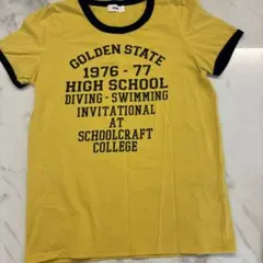 RCWB 半袖Tシャツ イエロー カレッジロゴのサムネイル