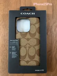 新品◆COACHコーチ iPhone15Pro対応ケース