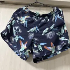 patagonia 鳥柄 ネイビー ショートパンツ