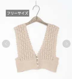 crisp　ビスチェ　ニット　重ね着　クリスプ