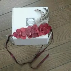 美品☆airaka☆2way☆ハンドメイドお花のカチューシャ＆ブレスレット