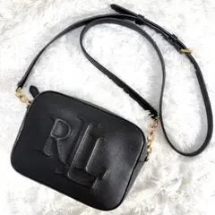 美品 ローレンラルフローレン ショルダーバッグ レザー ゴールド金具 ビックロゴのサムネイル