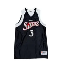 アイバーソン ユニフォーム ブラック 48 Champion Sixers Iverson ユニフォーム 48 - メルカリ