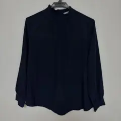 GLACIER 長袖ブラウス ネイビー M