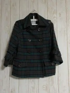 グリーンチェック コート