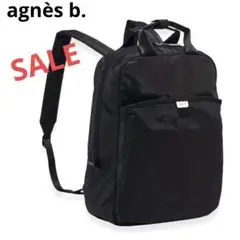 【SALE！】　アニエスベーリュック　バックパック　ブラック　新品　A4収納可能