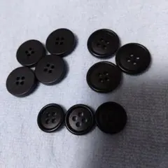 ボタン 13mm 黒