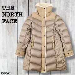 ノースフェイス 美品 韓国限定 ダウンジャケット L ブラウン K0341