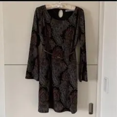 パステルマム　ペイズリー柄 ワンピース