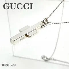 GUCCI グッチ ネックレス カットアウトGロゴ スクエア ヴィンテージ SV