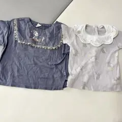 コトリ80 2枚　半袖　Tシャツ　ベビーバースデイ　しまむら　ダンボ　ピノキオ