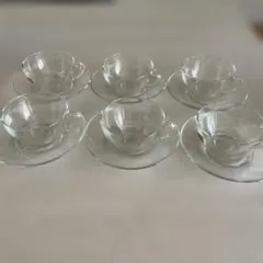 アルコロック カップ&ソーサー 6客セット ティーカップ ヴィンテージ フランス