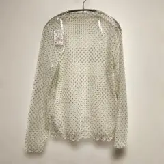 新品タグ付 しまむら ドットフロッキーPO L