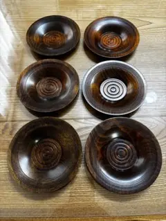 木製 茶托 6枚 セット まとめ