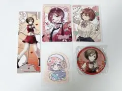 MEIKO ブックマーク 100均コラボ カード ステッカー 缶バッジ5点セット