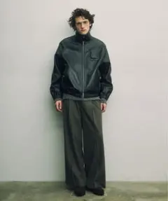 マインデニム Sheep Leather MA-1 BLK 2 - メルカリ