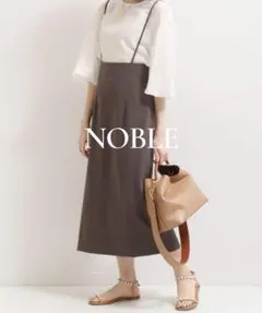 Nobleショルダーサロペットフープジップスカート38 - メルカリ