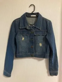 LIZLISA Gジャン LIZ LISA DOLL リズリサドール デニムジャケット 半袖 140