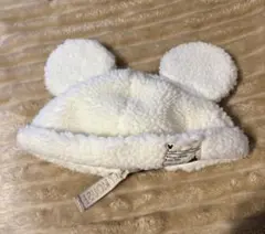 東京ディズニーリゾート ミッキー ボア帽子 白