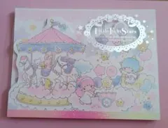 リトルツインスターズ　メモ　木馬　キキララ　サンリオ　メリーゴーランド