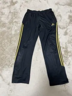adidas パンツ L 黒 金 三本線