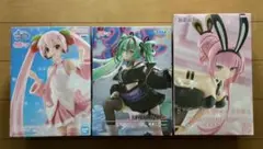 美少女フィギュア　初音ミクシリーズ　デカ箱３種セット