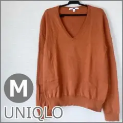 ユニクロ（UNIQLO）／コットンカシミヤVネックセーター（長袖）