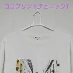 【GLOBAL WORK】ロゴプリントチュニックT
