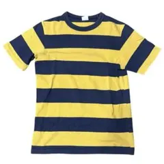 【POWER WEAR 】フリーホイラーズ Tシャツ ボーダー 黄色 ネイビーのサムネイル
