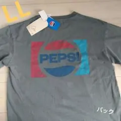 【新品タグ付】PEPSI Tシャツ ビンテージ風　ロゴスデイズ　中青　LLのサムネイル