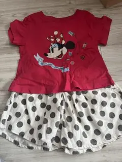 2*4様 ミニーマウス Tシャツとドット柄ショートパンツ セット