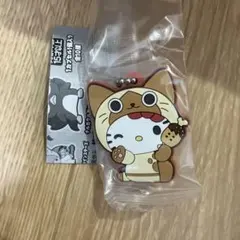 モンハン×サンリオキャラクターズ　カプセルラバーマスコット　アイルー×キティ