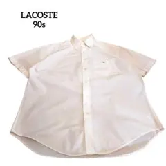 古着　LACOSTE　半袖シャツ　basi s.a.　スペイン　ヴィンテージ
